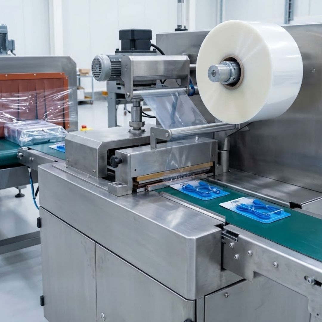 clamshell machine in action