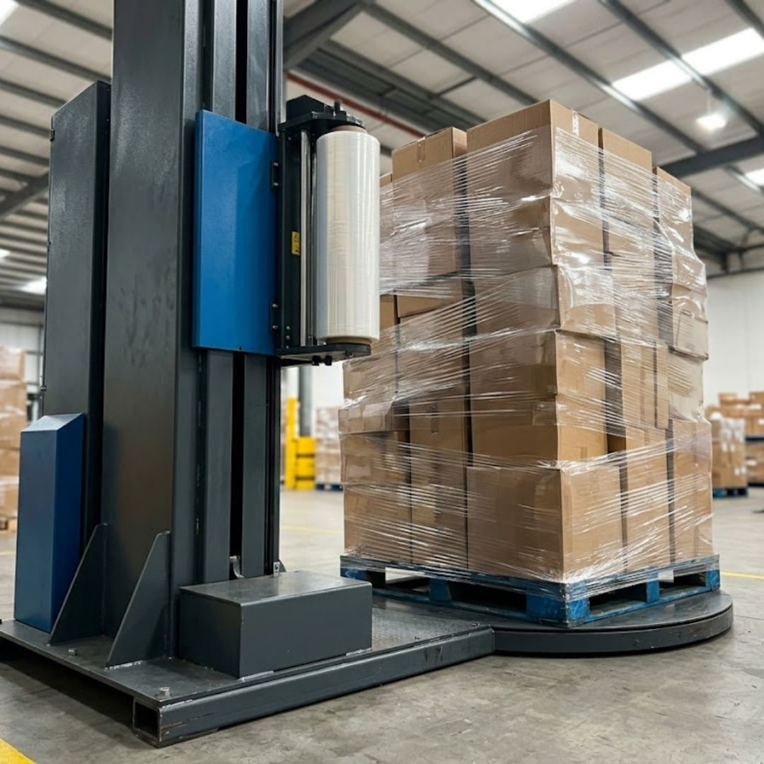 pallet being shrink wrapped